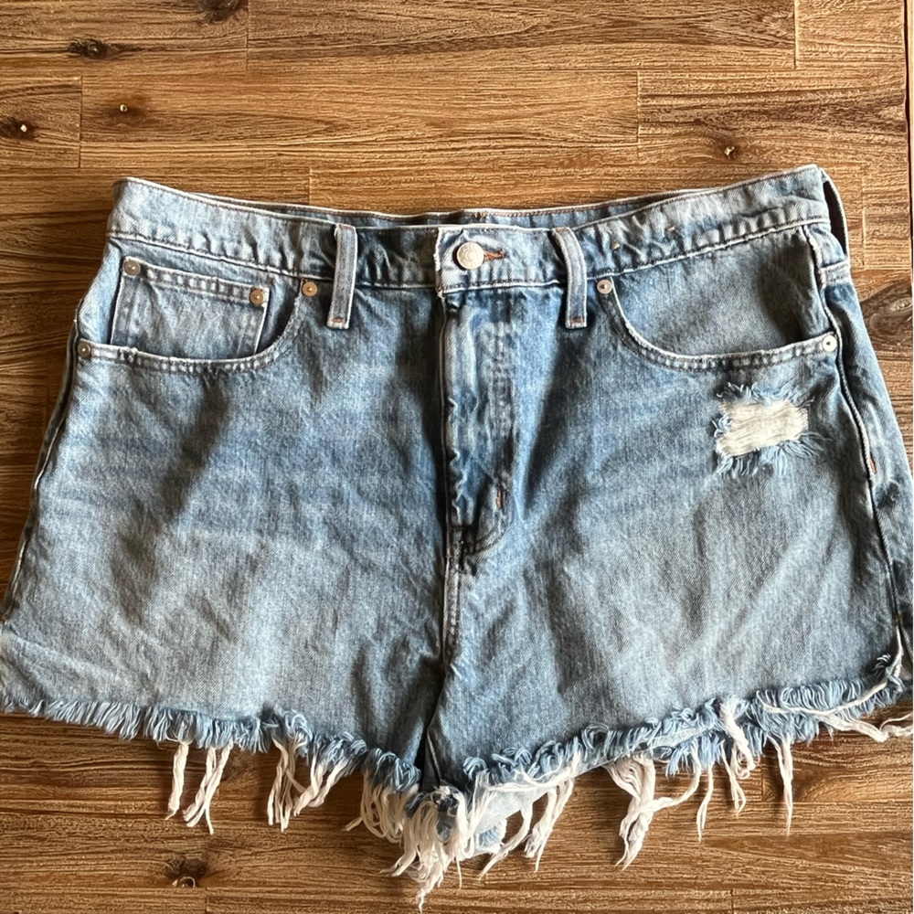 Madewell Denim Jean Shorts Raw Hem